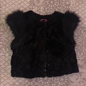 Faux fur vest